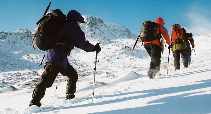 Winter Hiking in the Hills