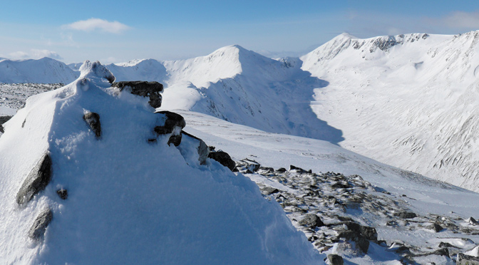 Snowy Hills Above Glen Affric