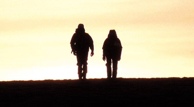 Silhouette of Hikers