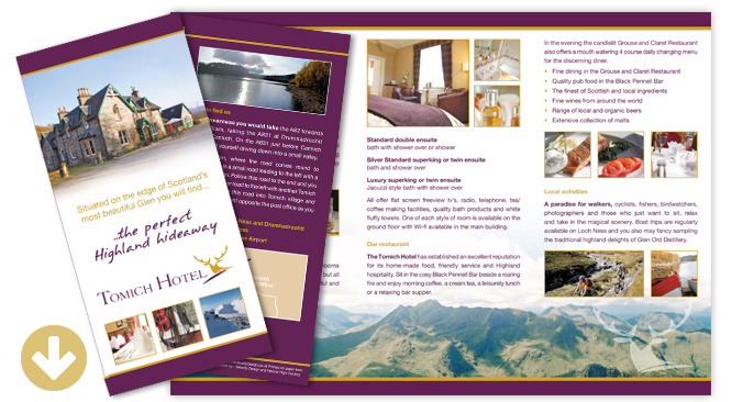 Tomich Hotel Leaflet Download